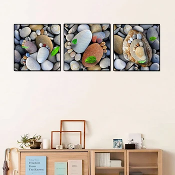 

Modern Style Unique Stone The Shape Of Little Feet Posters Home Decoration Canvas Painting Print Wall Picture for Living Room
