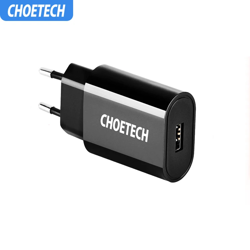 CHOETECH 12 Вт дорожное USB зарядное устройство для мобильного телефона настенное