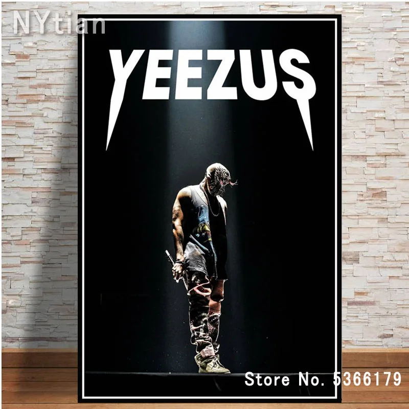 NT194 плакат настенный художественный Kanye West Jesus Is King фильм IMAX альбом холст живопись картина Печать декор для гостиной дома комнаты - Цвет: Светло-серый