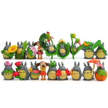

18pcs/lot Miyazaki Hayao My Neighbor Totoro Satsuki Mei Toy PVC Studio Ghibli Totoro Action Figure Collection Model Toy Home