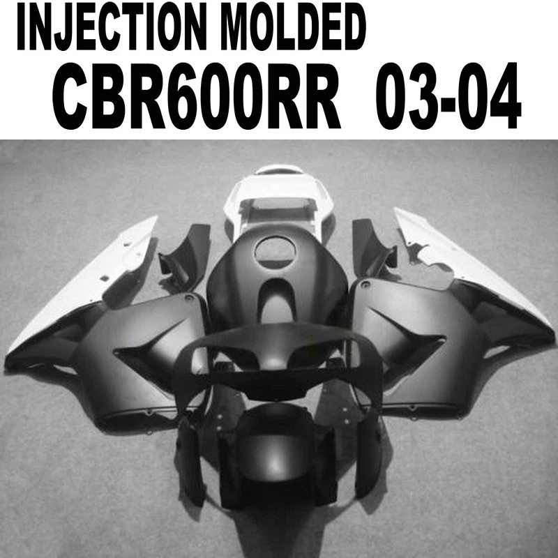 Высокое качество для Honda CBR 600RR 2003 2004 0403 Обтекатели(матовый черный) впрыска обтекателя комплект CBR 600RR AD26