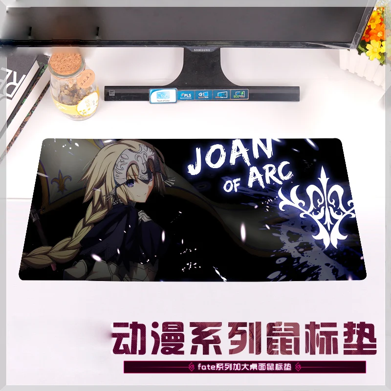 

Anime Fate/Grand Order Okita Souji Merlin Joan of Arc Cosplay Plus Size game mouse pad Computer Desk Mousepad Anti-slip Cushion