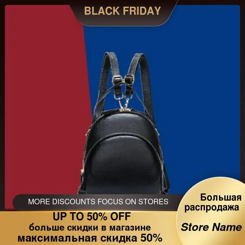 

Women's Leather Bags2020new Top Layer Lychee Pattern Women's Backpack Multi-functional Shoulder Crossbody Handbag For Women