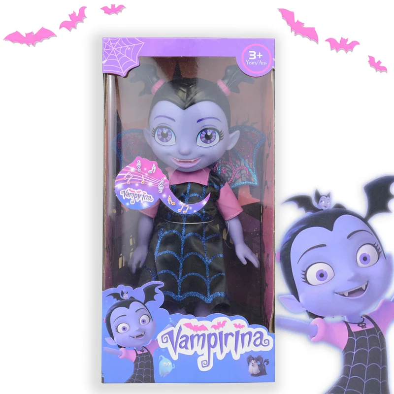 34 см игрушечные вампиры Junior Vampirina игрушки куклы с светильник и музыка игрушки вамп женщина-летучая мышь девочка Фигурка Игрушки для детей Brinquedos - Цвет: retail box