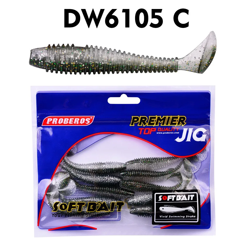 10 Teile/beutel softbait 1,8g 3g 3,2g Wobbler weiche Künstliche Angeln Locken paddle schwanz swimbait T Schwanz Künstliche würmer Karpfen – Detail 16