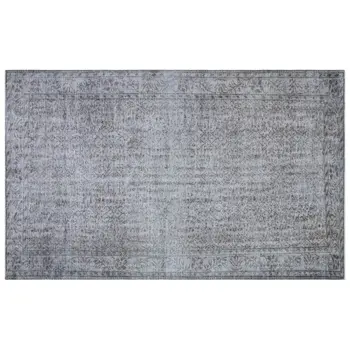 

Handmade Gray Vintage Overdyed Turkish Area Rug 181x291 Cm-5'11''X9'7''