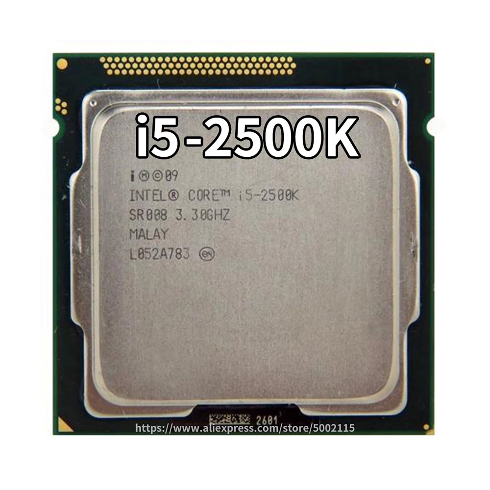 Intel Core i5-2500K i5 2500k cpu четырехъядерный ПК настольный компьютер процессор LGA1155