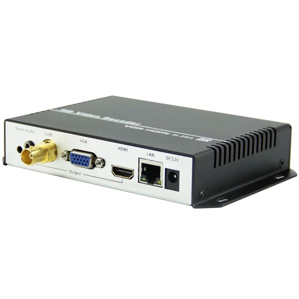 UHD 4 к H.265 H.264 HDMI VGA CVBS декодер HD видео аудио IP потоковый декодер HTTP RTSP RTMP UDP HLS к HDMI VGA CVBS конвертер
