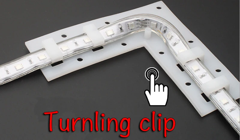 led strip turning clips 