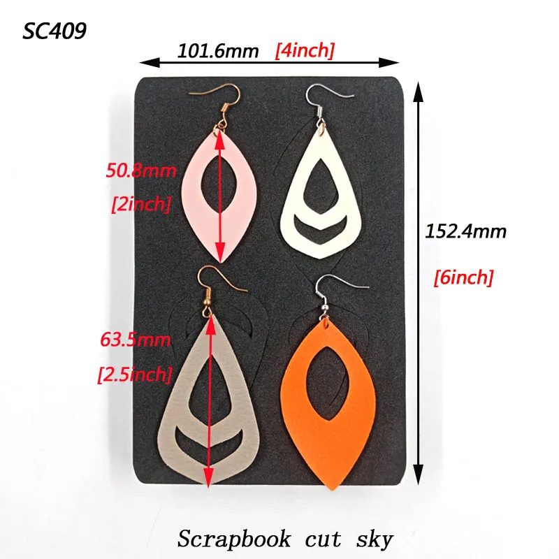 Earring-SC409 скрапбукинга срезанное небо и стальные деревянные штампы совместимы с большинством машин
