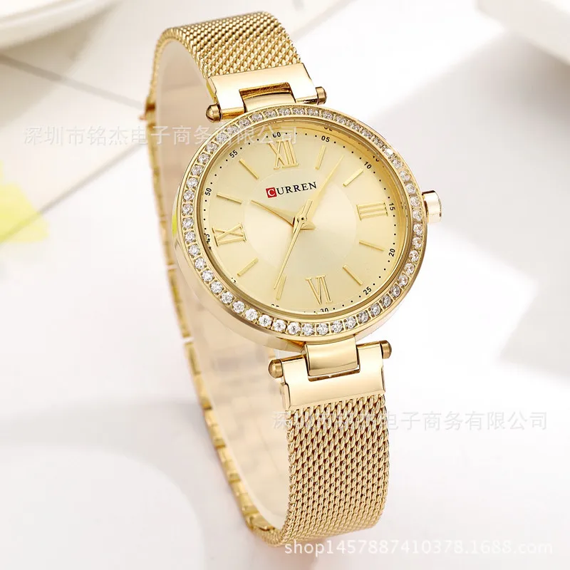 

Curren Karui En 9011 New Style Ladies' Watch Fashion Casual Ultra-Thin Waterproof Quartz Watch WOMEN'S Watch
