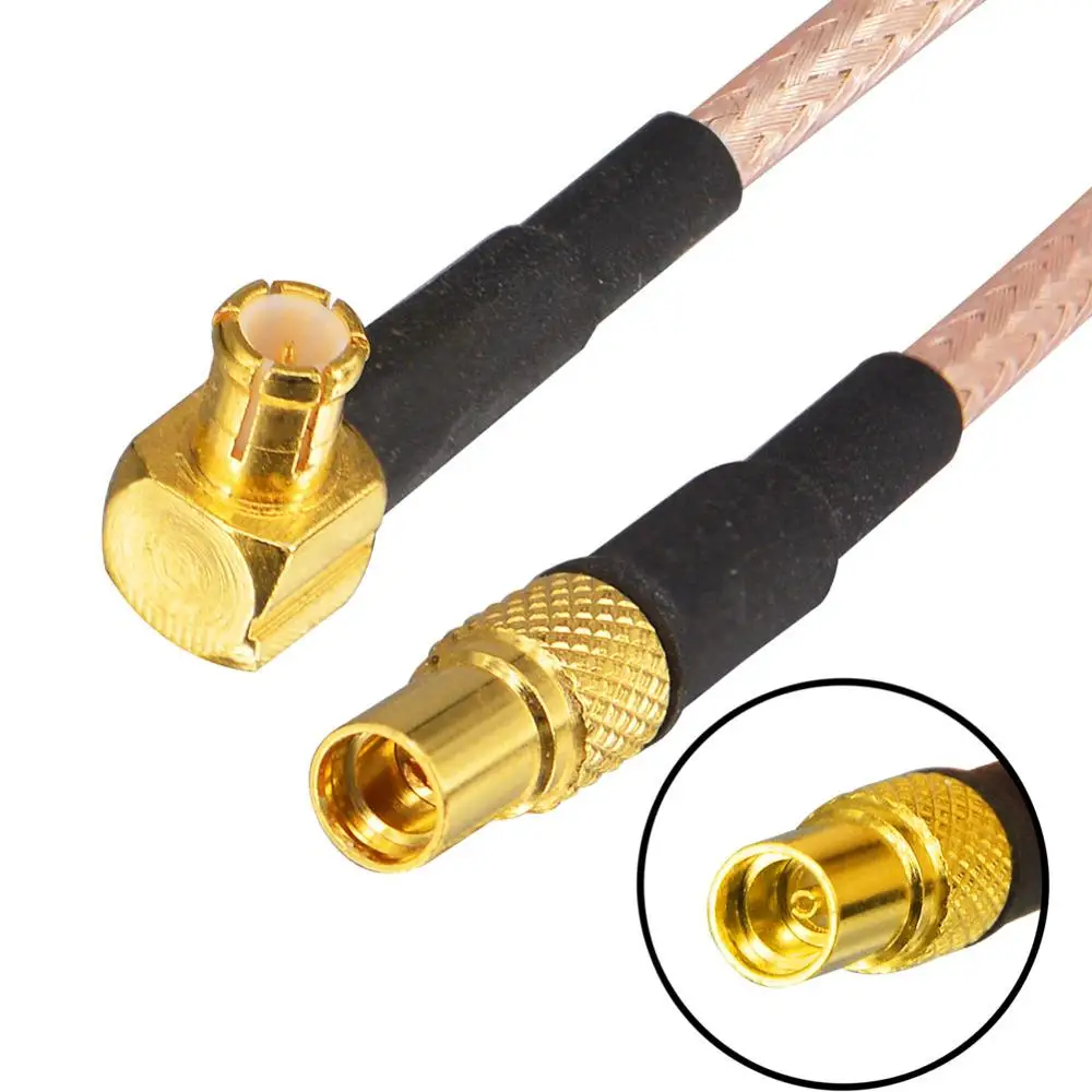 10 Stuks Verlengsnoer Mcx Plug Male Haakse Mmcx Jack Vrouwelijke