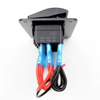 

Waterproof Rocker Switch Panel Breaker Circuit Blue LED Parts Accessories