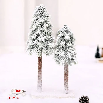 

Christmas Tree Simulation Cedar Falling Snow Flocking Fake Trees New Year Gift Decorations for Home Accessories