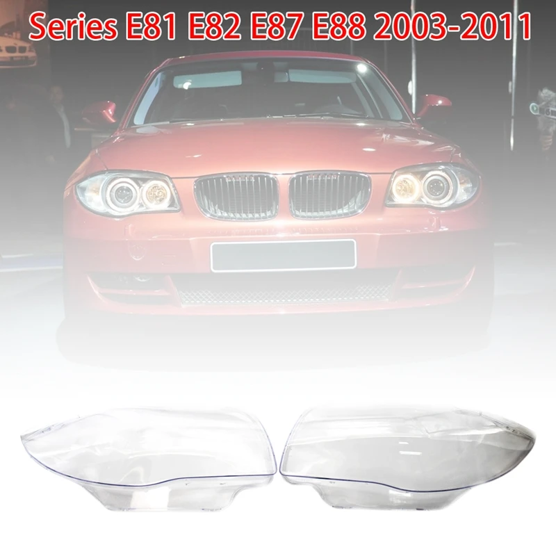 Pair Headlight Head Light Lamp Shell Car Headlight Lens Shell Cover For