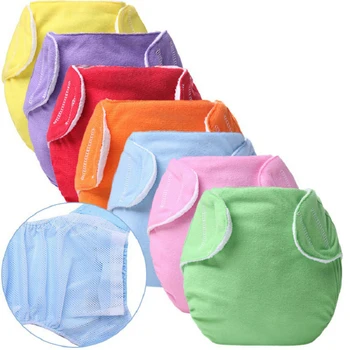 

Cloth Nappy Waterproof Baby Diaper Washable Reusable Nappies Grid Training Pant Cloth Diaper Baby Fraldas Diapers