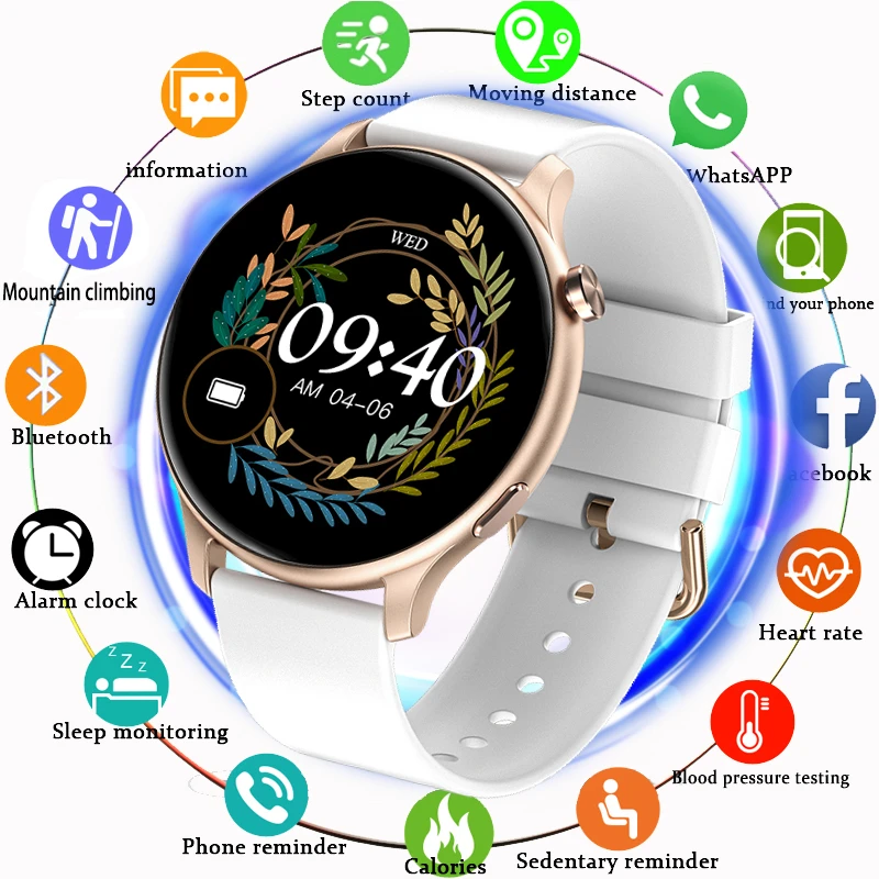 2022 New Bluetooth call Smart Watch Women Men Dynamic Dial Fitness Tracker Sport Waterproof Smartwatch Ladies For Huawei Samsung
