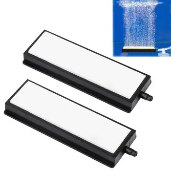 

Uniclife 2 Pcs 4 Inch Air Stone Bar Micro Bubble Diffuser with Suction Cup for Aquarium Fish Tank Accessories White