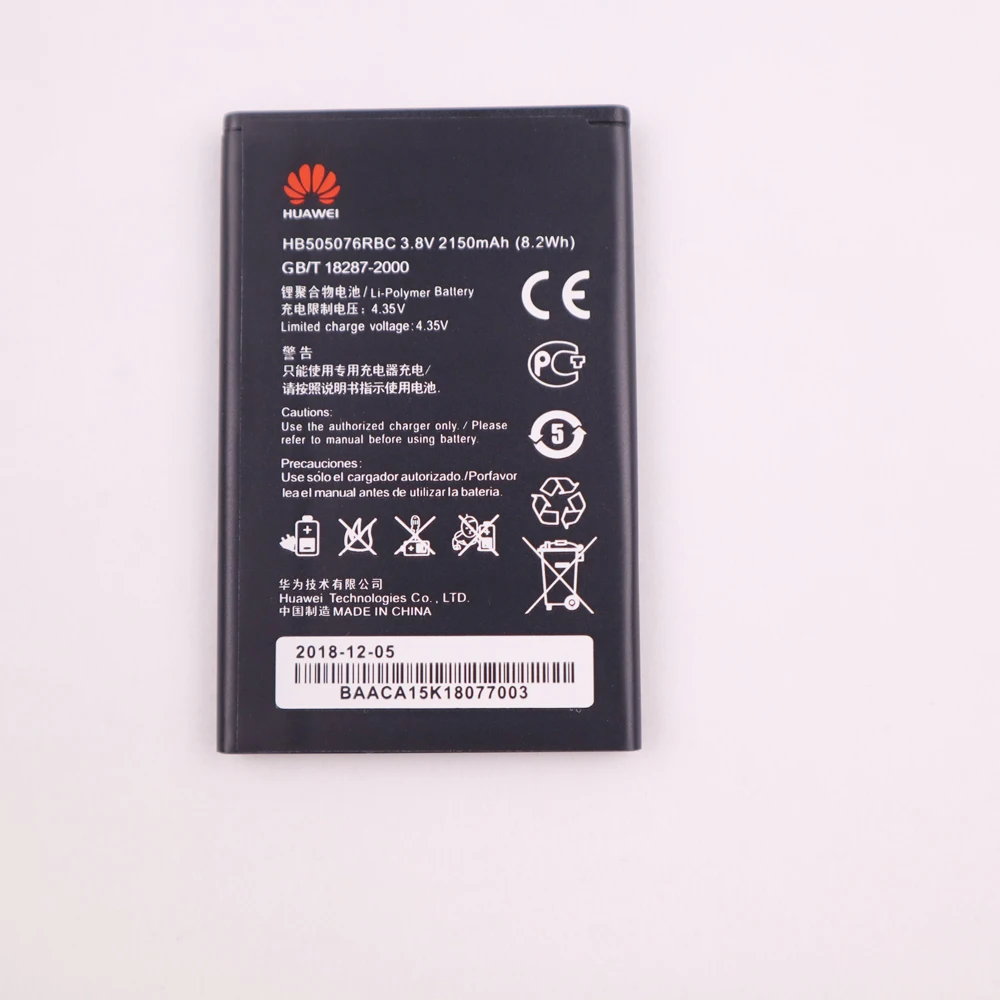 Батарея HB505076RBC для huawei Ascend G527 A199 C8815 G606 G610 G610-U20 G700 G710 G716 G610S/C/T Y600 Y600-U20 Батарея