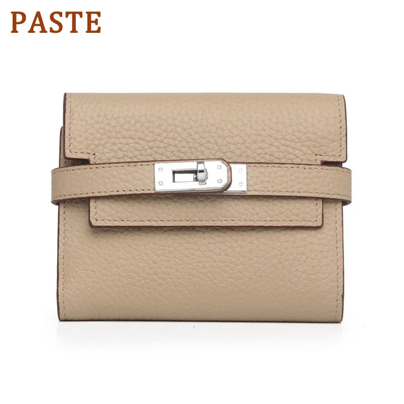 

Luxury 100% Genuine Leather Wallets For Women High Quality Long Short Coin Purse Designer Cash Pocket Girls Handbags Carteira