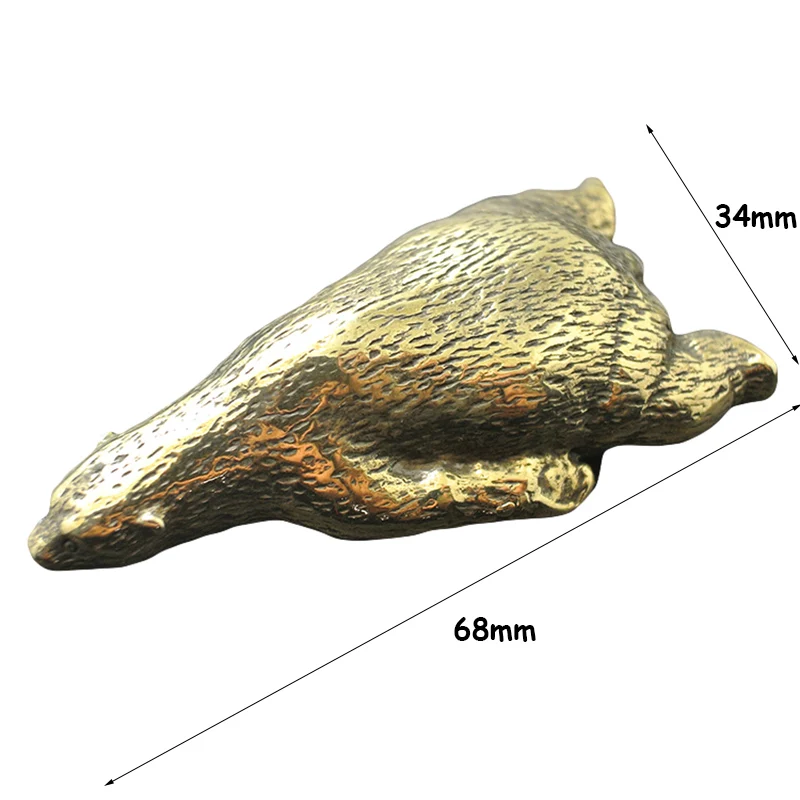 Pure copper polar bear ornaments (4)