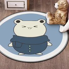 Круглый дверной коврик, ковер для гостиной, ванной комнаты, детской спальни, ковры, компьютерный стул, напольный коврик, декоративный