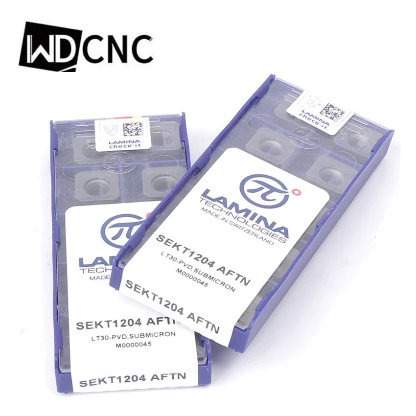 

10pcs SEHT1204 SEKT1204 stainless steel cutter blade Insert Cutting Tool for KM face mill