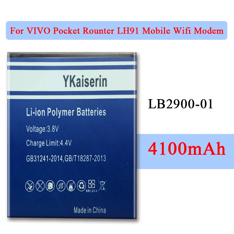 4100 мАч LB2900-01 Аккумулятор для сотового телефона для TRICHEER LH91 для MIFI CM510 MIFI900 MIFI-CM510 литий-ионная батарея