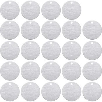 

Stamping Blank Label, 2.54 cm Round with Hole 0.06 Inch Thick Aluminum Blank Label