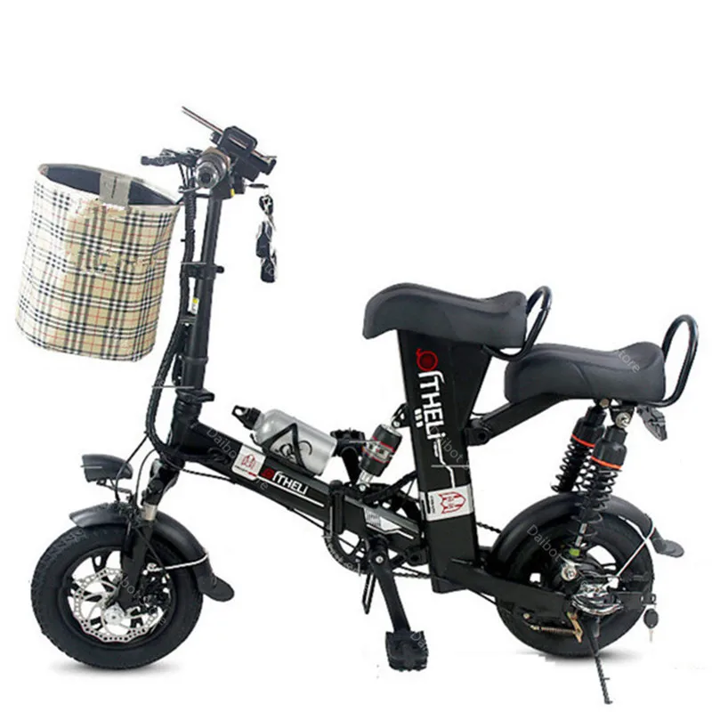 12 дюймовый мини Электрический скутер для взрослых двухколесный 350 Вт 15 Ач 60 км