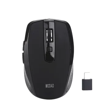 

MODAO 2.4GHZ 1600 DPI Comfortable Ergonomic Mouse Type C Wireless Mouse USB C Mice for Macbook/ Pro USB C Devices Rato Sem Fi