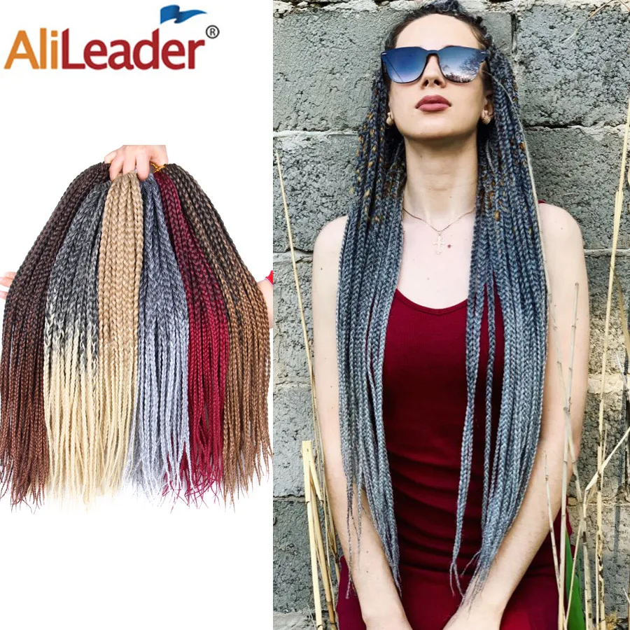 Alileader 22 пряди в упаковке коричневые черные серые косички для наращивания косичек