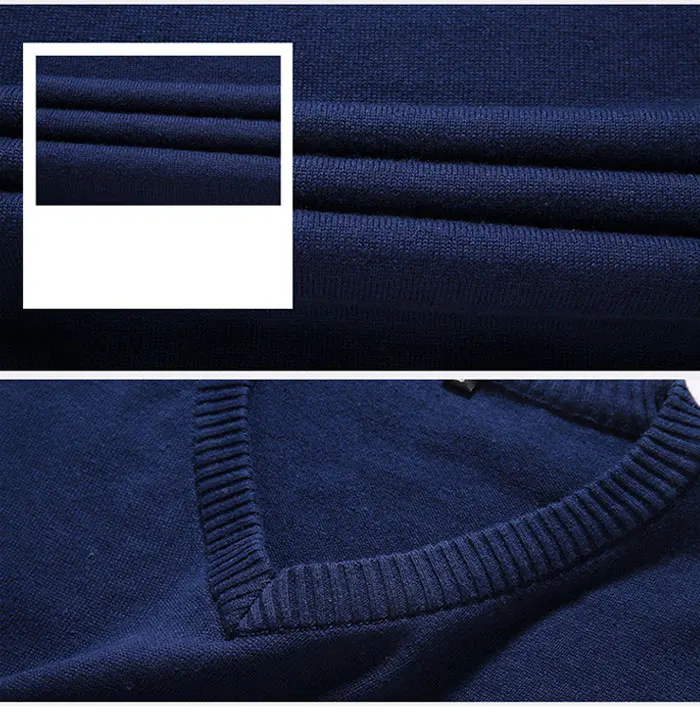 Мужской модный бутик чистого цвета хлопковый кардиган с v-образным вырезом формальный деловой вязаный свитер мужской свитер