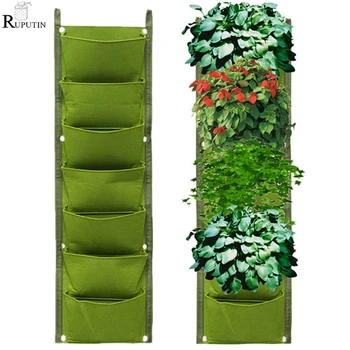 Vertical Pockets Growing Plants