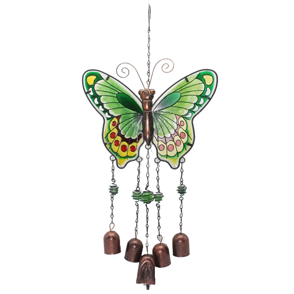 Домашний сад двор ручная роспись S Крючки большая бабочка колокольчики украшения