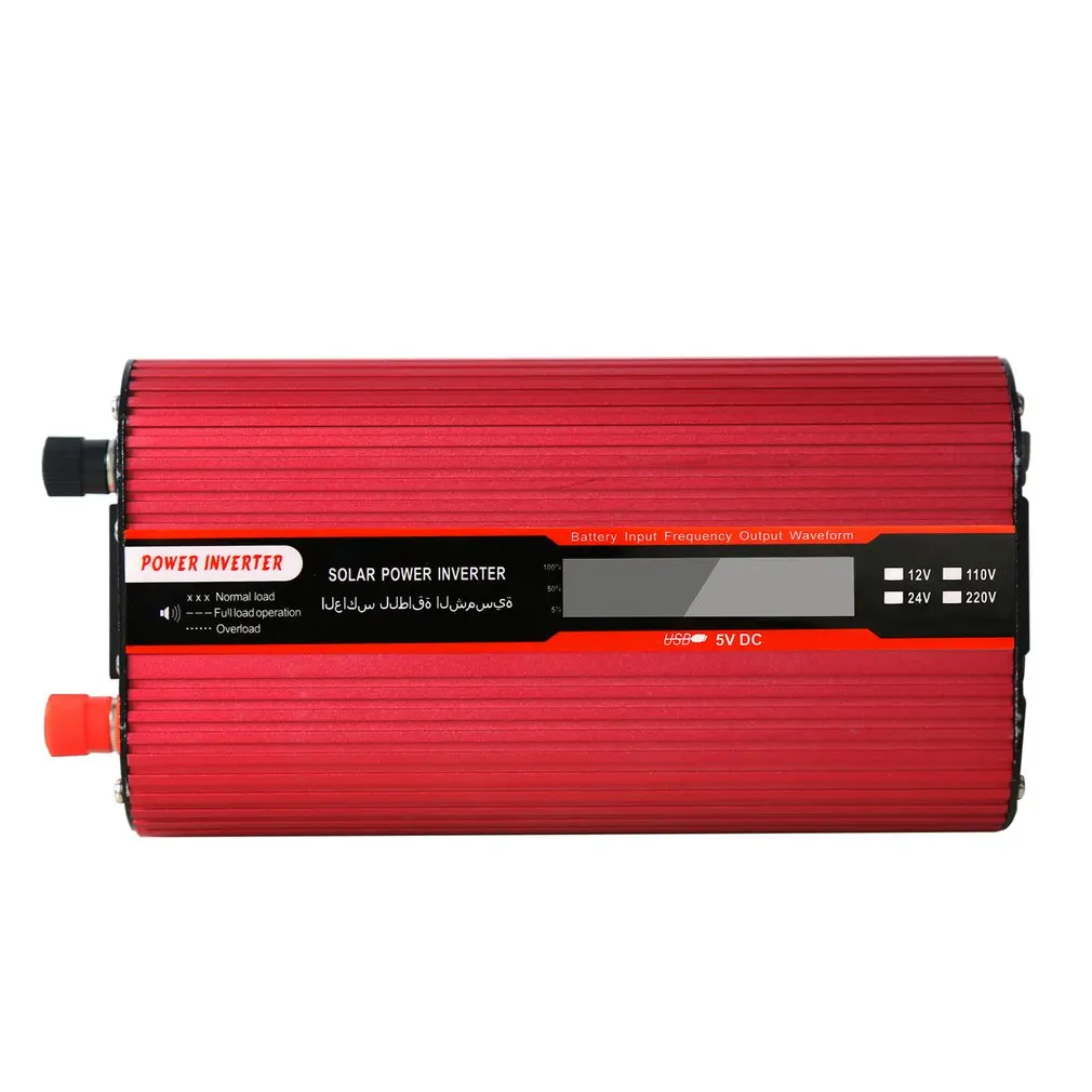 12V постоянного тока до 220v1500w инвертор автомобиля Мощность конвертер фотогальванический инвертор ЖК-дисплей необходимые аксессуары