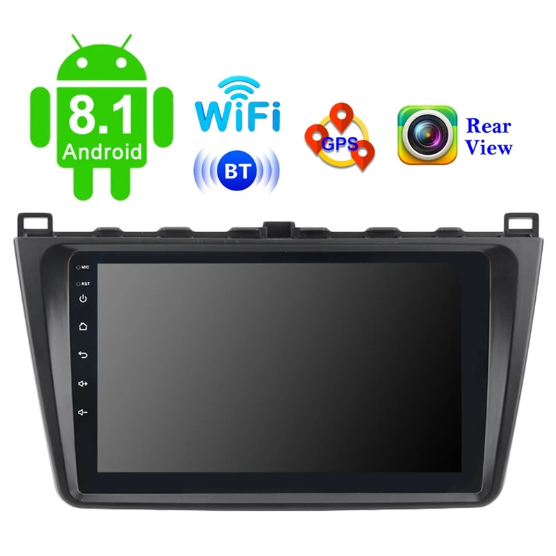 Android 8.1 9 Inch 2DIN WIFI Bluetooth GPS Navigation Car Radio Multimedia Player Fit for 2008- Mazda 6 Rui Wing