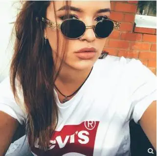 

AIMISUV Steampunk Sunglasses Women Luxury Oval Sun glass Coating Glasses Metal Vintage Retro of Male UV400 Men's sunglasses