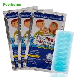4/6/8Pcs Baby Fever Herbal Medical Plaster Lower Temperature Cooling Patch Migraine Headache Treatment Pads Health Care