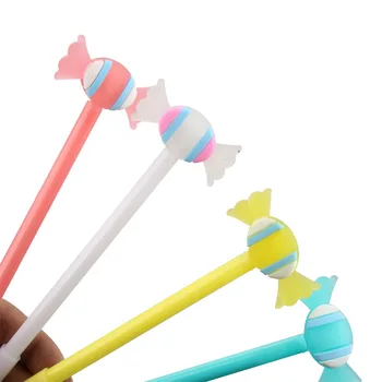 

50PCS Creative Stationery Candy Gel Pen Cartoon Hipster Learning Stationery Cute Water-based Sign Pen Wholesale