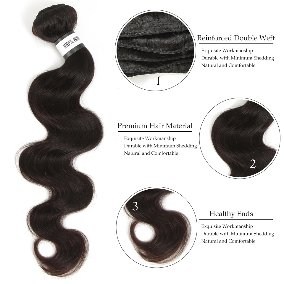 SLEEK HAIR Brazilian Body Wave Hair Weave Bundles Natural Color 100% Human Hair weave 1/3/4 Piece 8-30\ SLEEK HAIR Brazilian Body Wave Hair Weave Bundles Natural Color 100% Human Hair weave 1/3/4 Piece 8-30\