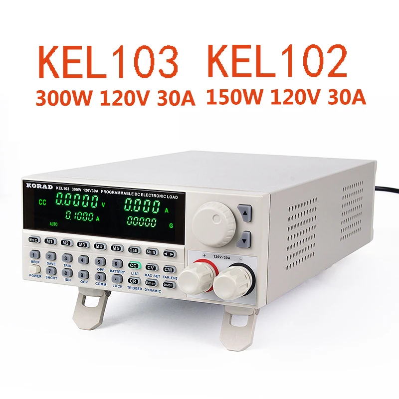 

120V 30A 150W adjustable Constant Current Electronic Load Battery Tester KORAD-KEL102 programming Digital Control DC Load