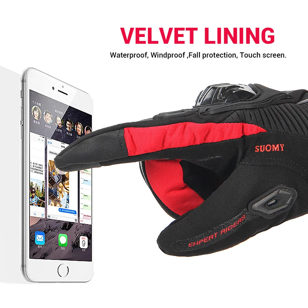 Winter warm Guantes Moto Luvas Touch Screen Motosiklet Protective04