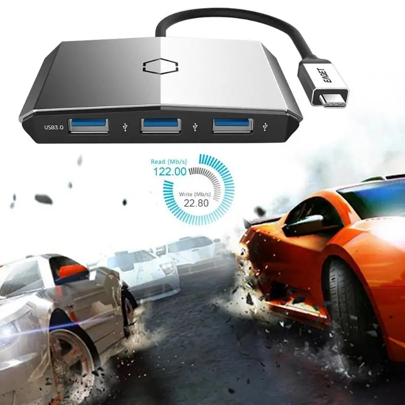 Eaget CH35 usb type C концентратор 3 порта USB 3,0 адаптер кардридер док-станция зарядный сплиттер для настольного ноутбука