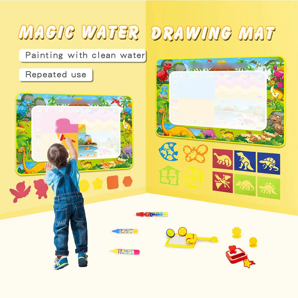 Big Size Water Drawing Mat Rug with Magic Pen Painting Board Kids Carpet  Painting Training Educational Toys Gift for Kids - AliExpress