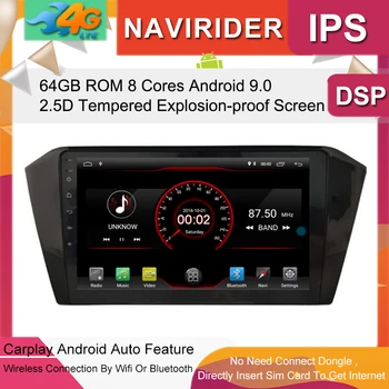 

Built in 4G Lte car Intelligent navigation tape recorder 9.0 android car gps radio multimedia player for PASSAT B8 2016 2017