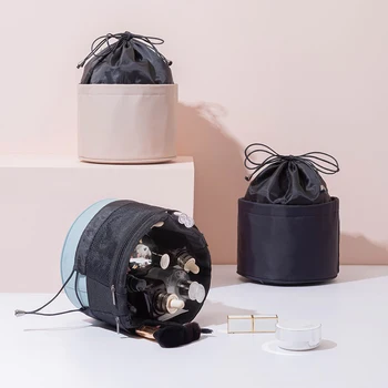 

Drawstring Cosmetic Bag Ladies Portable Multi Function Portable Storage Box Bathroom Organizer Pochette Masque Home Items EB50SN