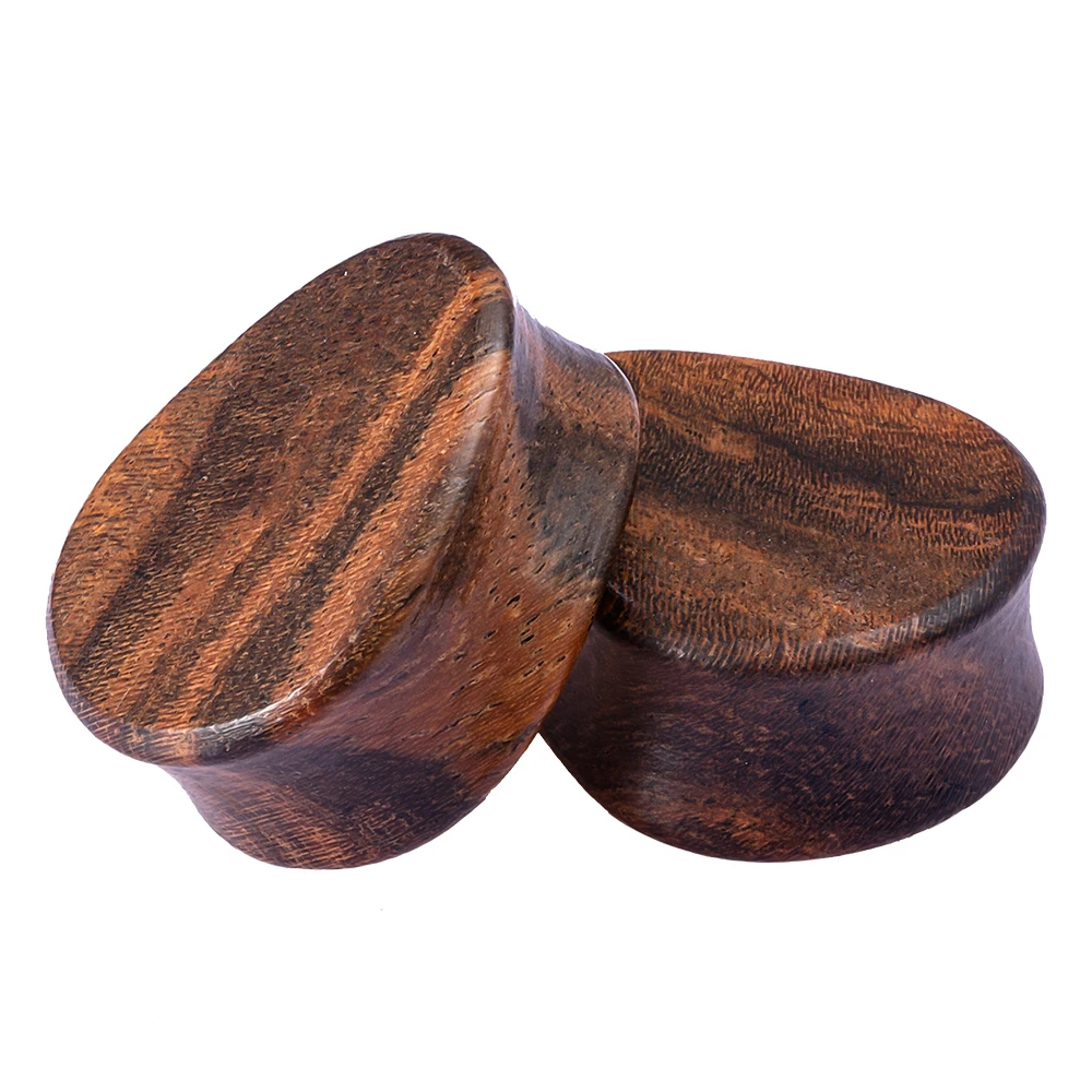 8MM 1PC Натуральное дерево, акрил, ушной наконечник, носилки, серьги, расширитель, телесный тоннель, пирсинг, ювелирные изделия, двойные, расклешенные, седло, носилки - Окраска металла: 8MM 1PC