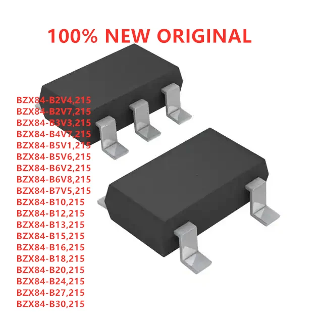 100% Новый оригинальный BZX84 BZX84-B Series 250mW 0 25 W 2 4-30V 12V-30V 2% SOT-23 SMD регулятор напряжения |