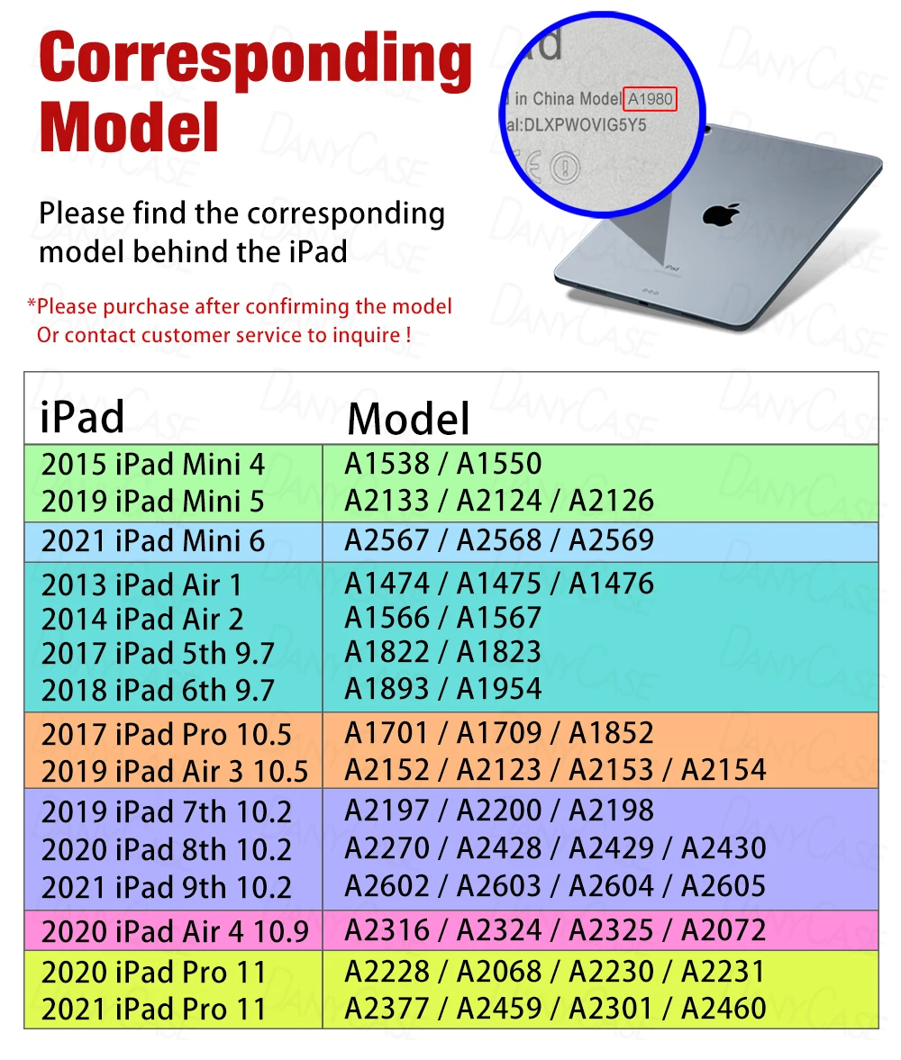 For iPad Air 4 Case 2019 iPad 10.2 9th 8th Generation Case funda iPad Pro 11 case 2020 2021 Mini 6 Mini 5 10.5 Air 2 9.7 cover